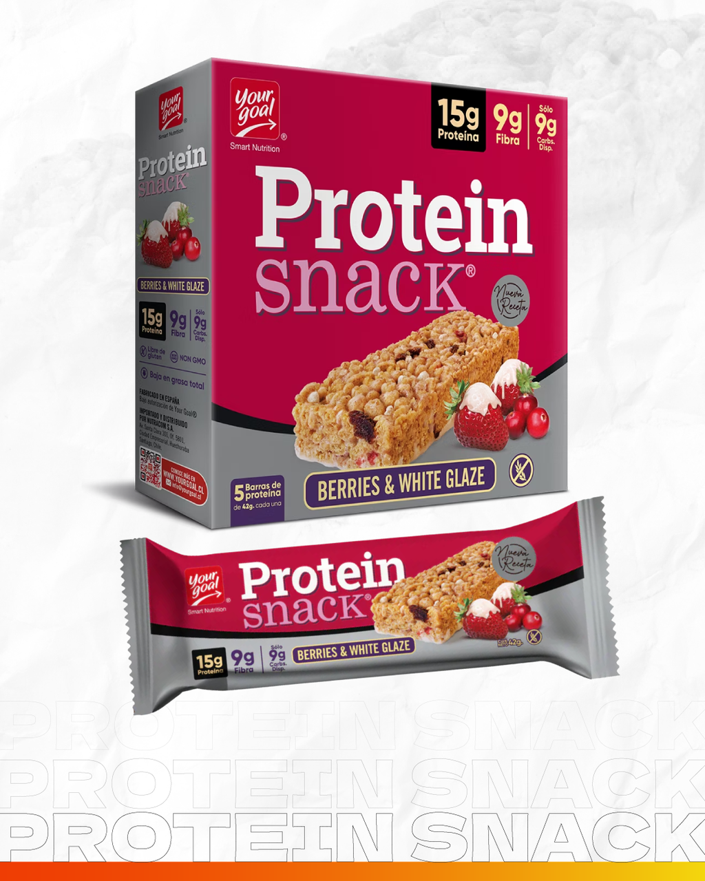 Protein Snack Berries y White 5 unidades