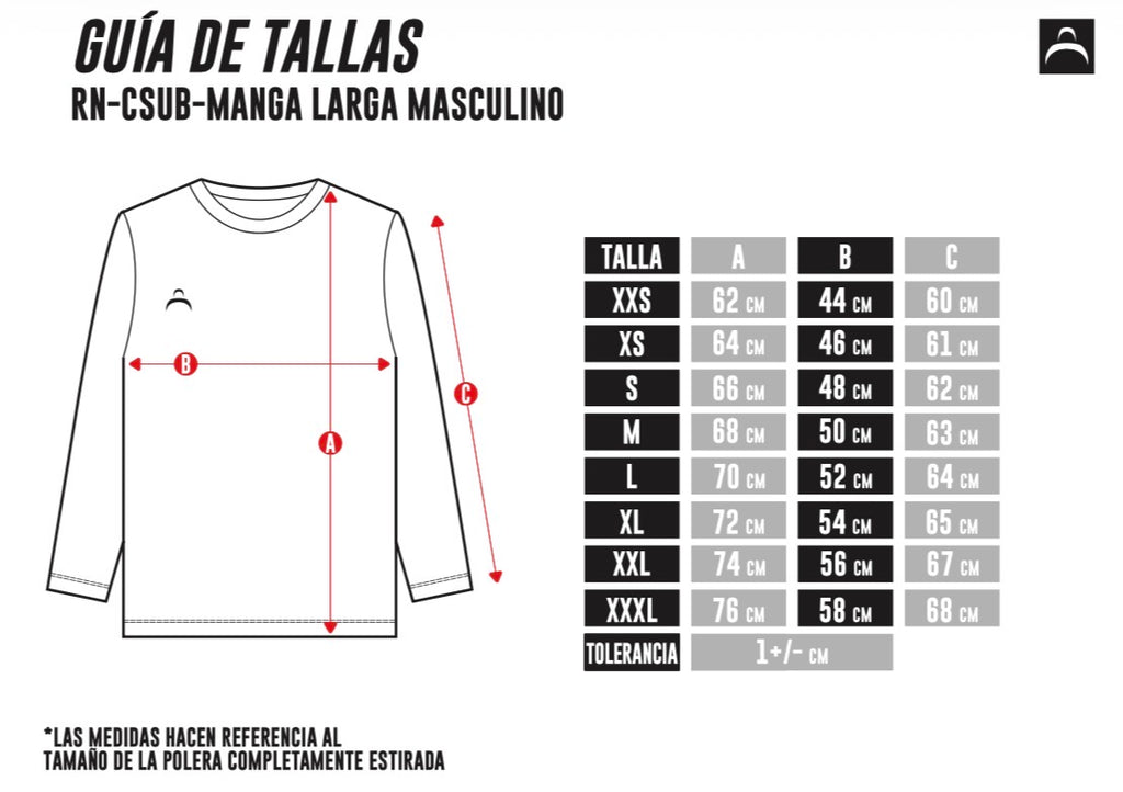 Polera técnica manga larga PREVENTA