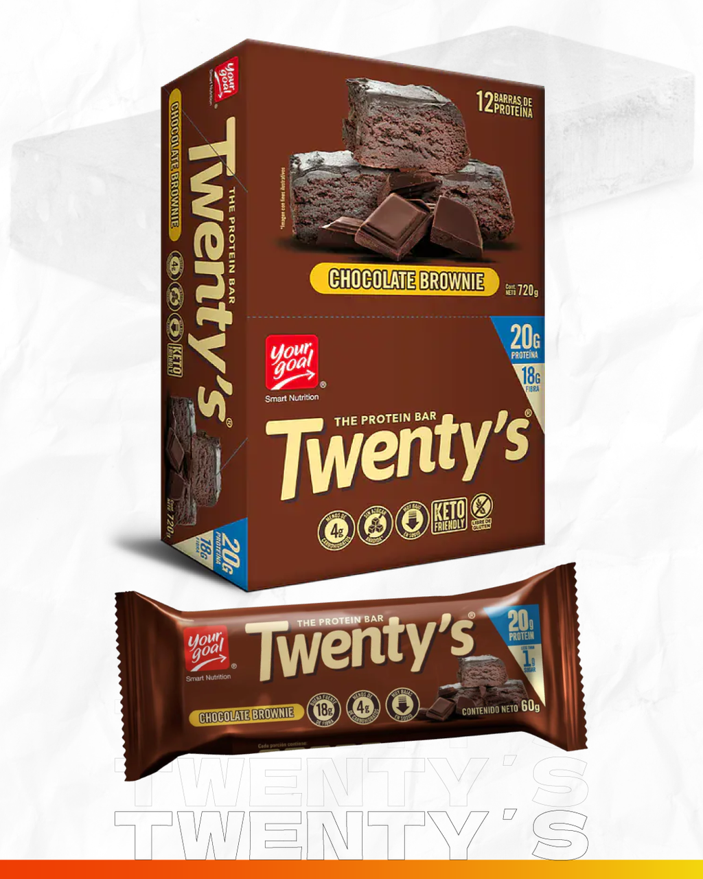 Twenty’s Chocolate Brownie 12 unidades