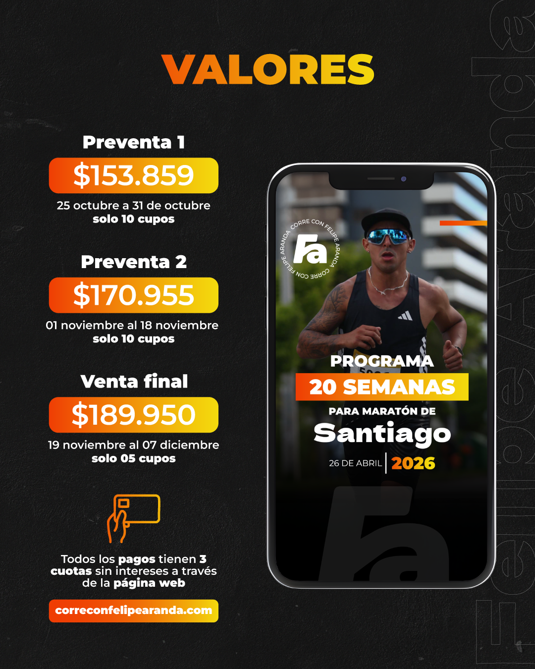 20 semanas Maratón de Santiago 2026
