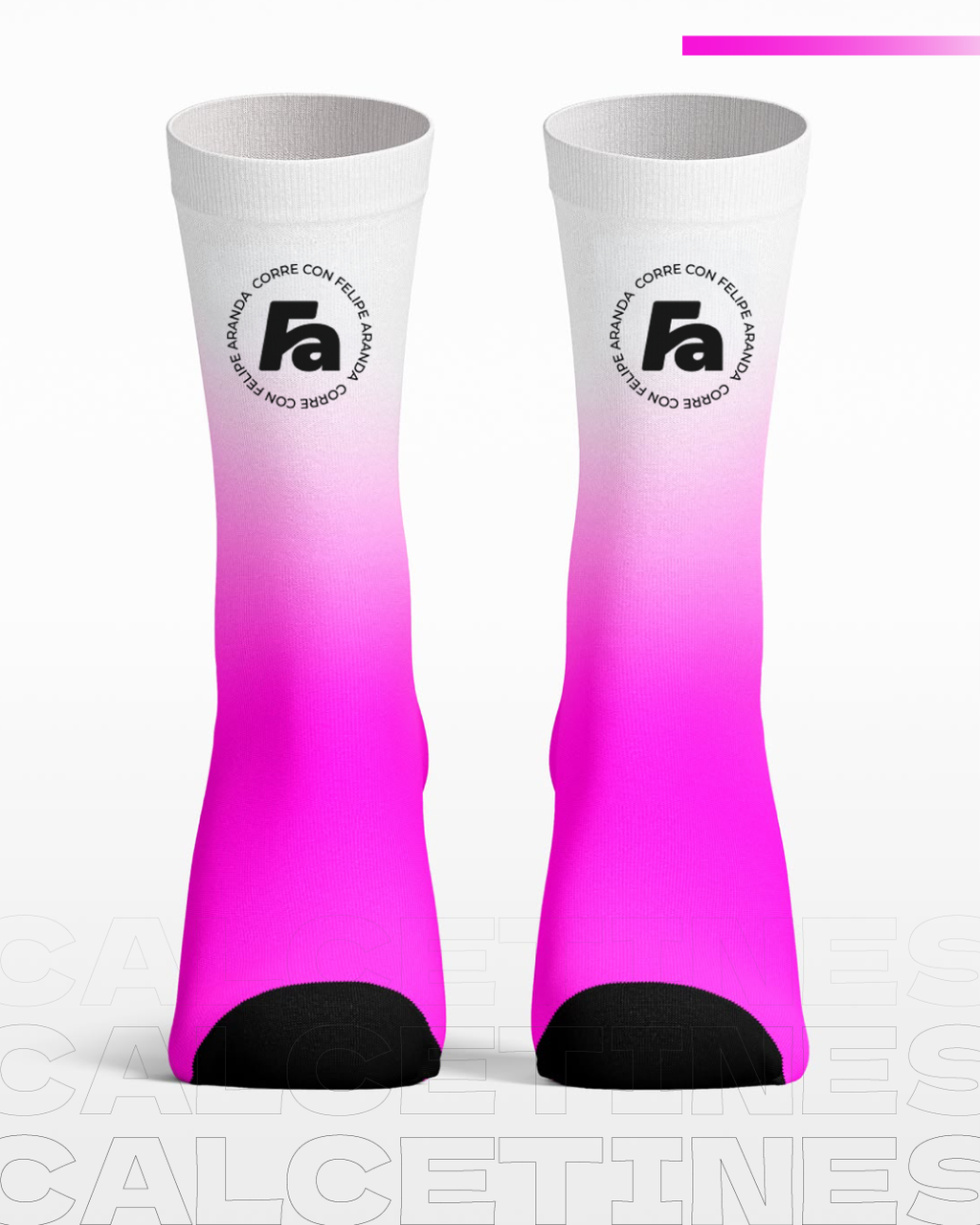 Calcetín Técnico Rosado Degrades